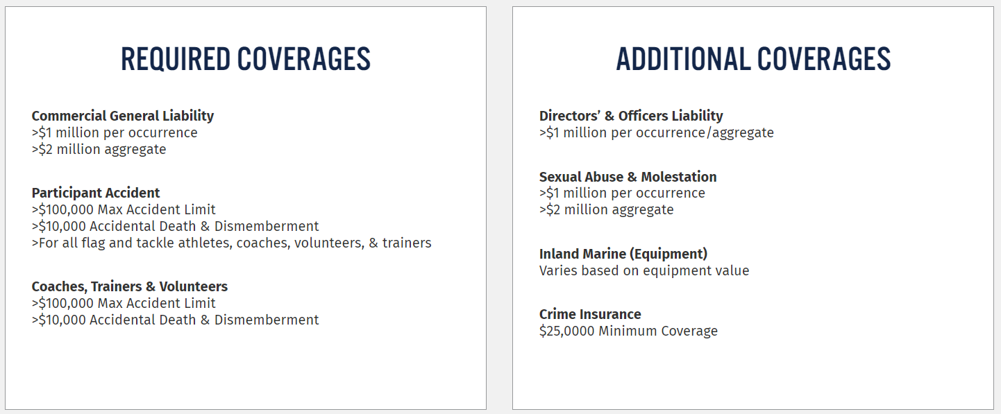 USA Football Preferred Insurance Coverage